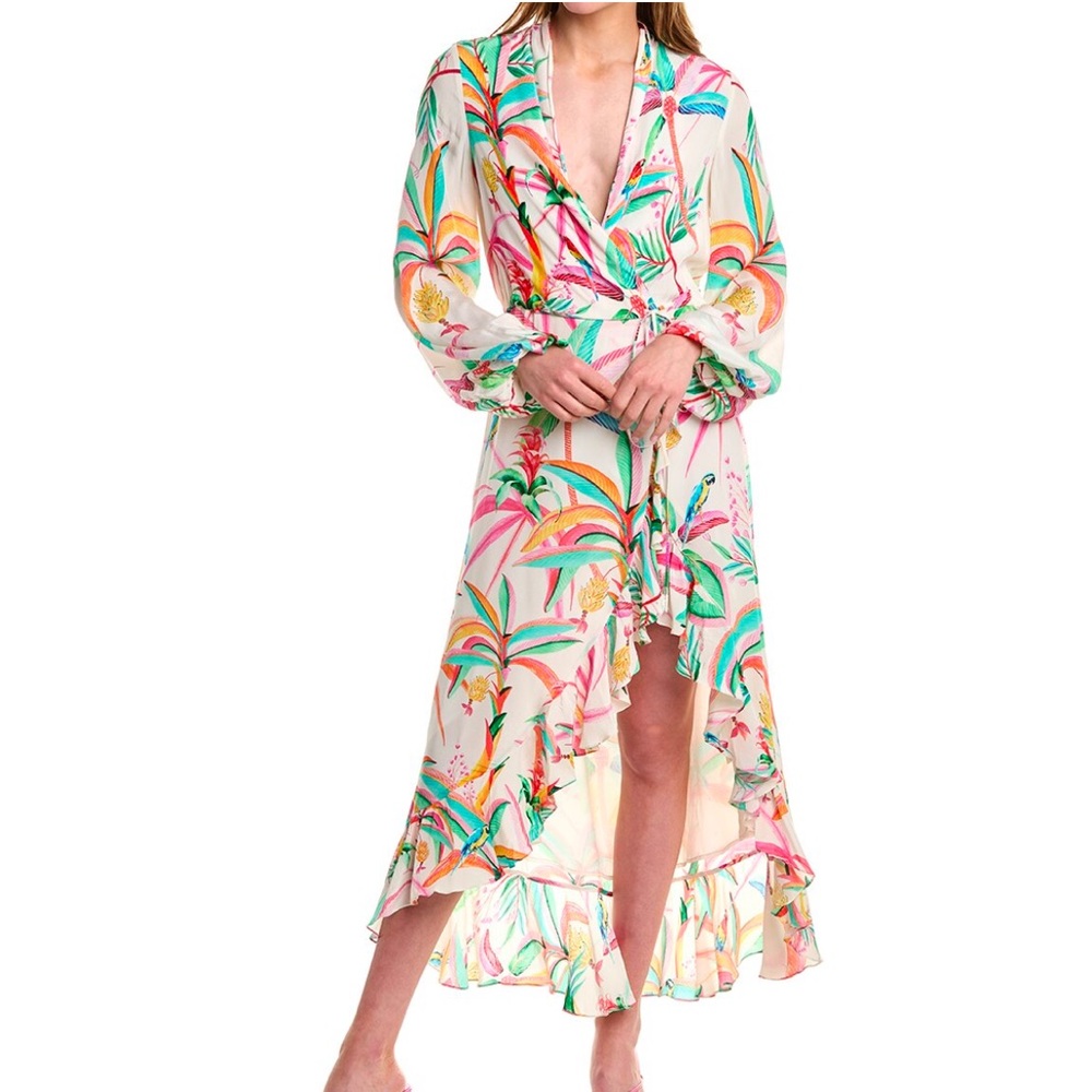 NWT Rococo Sand Tropical Print Maxi Dress